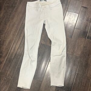 Genuine lamb skin J Brand white Pants